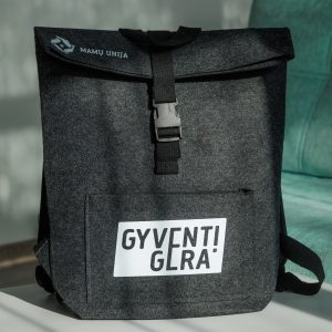 Veltinio kuprinė „Gyventi GERA“