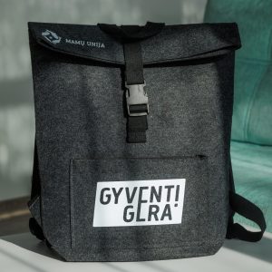 Veltinio kuprinė „Gyventi GERA“